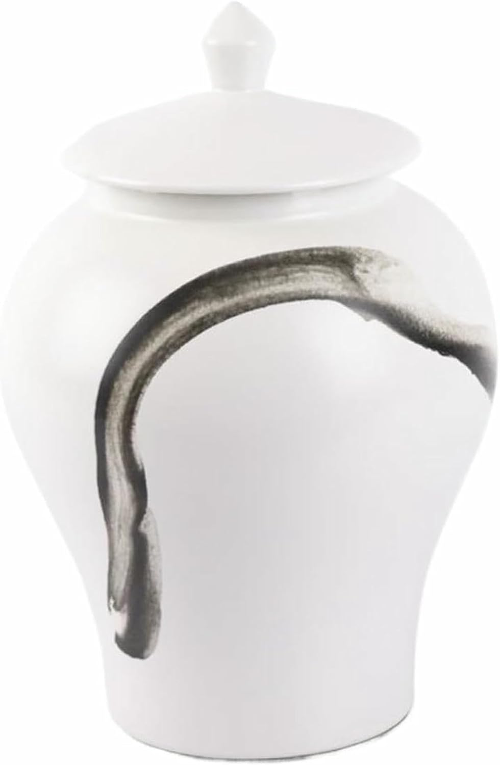 Large Ginger Jar Ceramic Vase Tea Jar Ginger Jar Temple Jar Decorative Jars Vase with Lid Decorative Jar(7.9 * 8.7in)