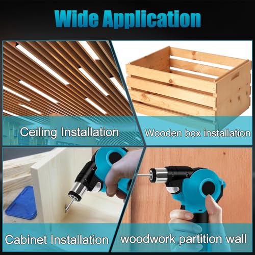 Daspom Palm Nailer sem fio com ponta magnética, martelo automático compatível com bateria Ma-kita de