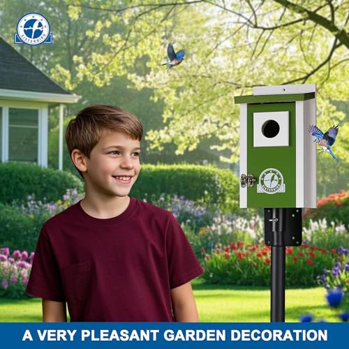 Bird-Houses-for-Outside-Lime-Green-Bird-House-Bluebird-Houses-for-Outside-Garden-Decoration-Birdhouses-for-Outdoors-Bluebird-Finch-Swallow-Wren-Chickadee Bird Houses for Outside Lime Green Bird House Bluebird Houses for Outside Garden Decoration Birdhouses for Outdoors Bluebird Finch Swallow Wren Chickadee