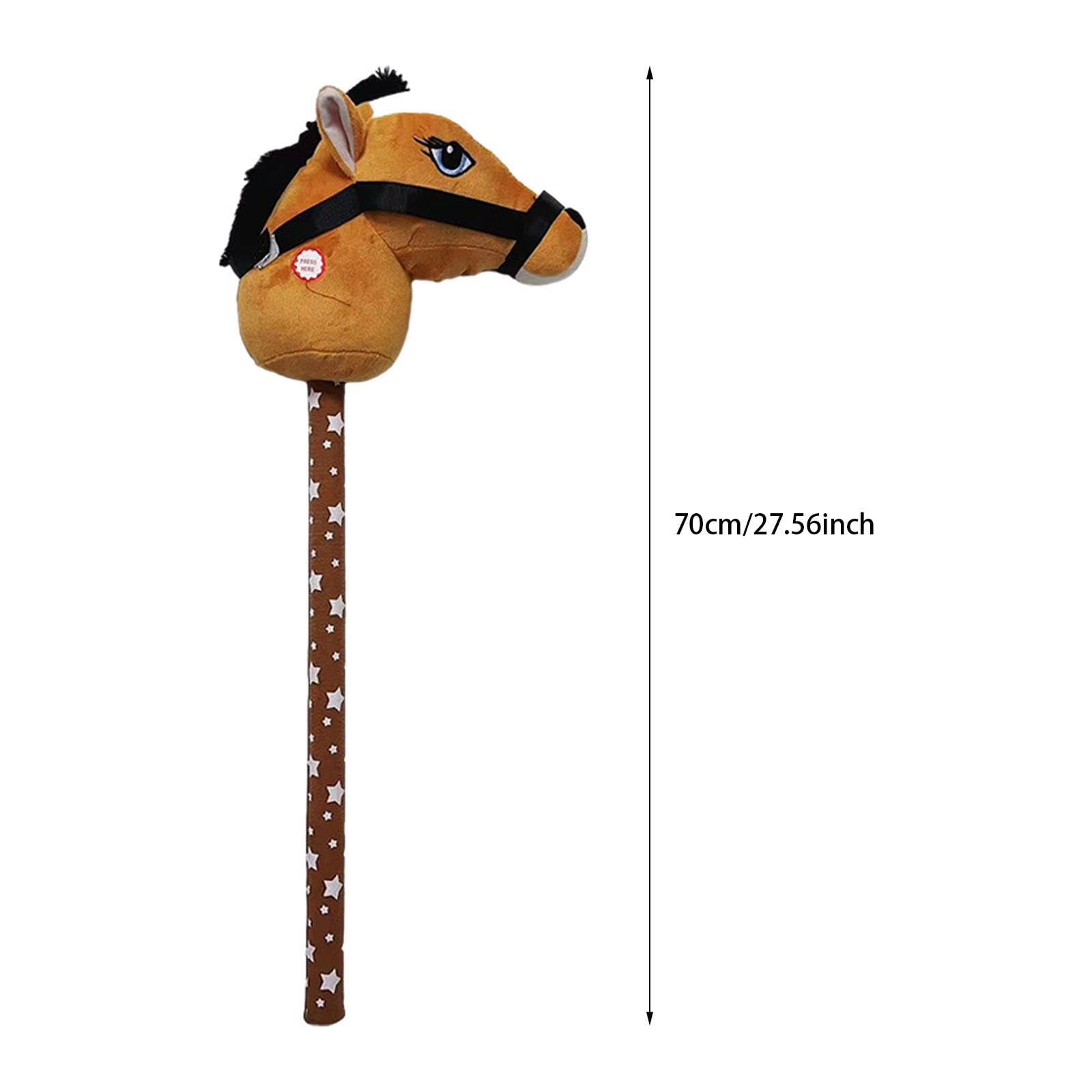 Giocattolo di peluche a forma di cavallo con effetti sonori, un regalo per bambini che crea momenti di gioco indimenticabili. Giocattolo di peluche a , marrone chiaro , cavallo 2