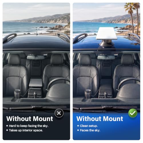 Starlink Mini Car Mount, Strong Suction Cup Mount for Vehicle Roof by Jakenfou - Used condition - Image 3