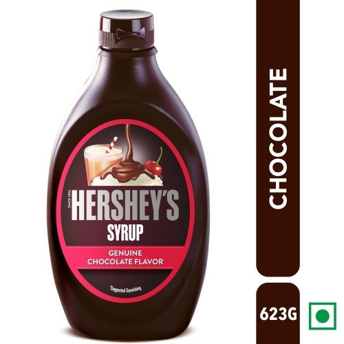Image of HERSHEY'S Chocolate Flavored Syrup | Delicious Chocolate Flavor | 600 gm Bottle, Liquid + HERSHEY'S Caramel Flavored Syrup | Delicious Caramel Flavor | 600 Gm Bottle