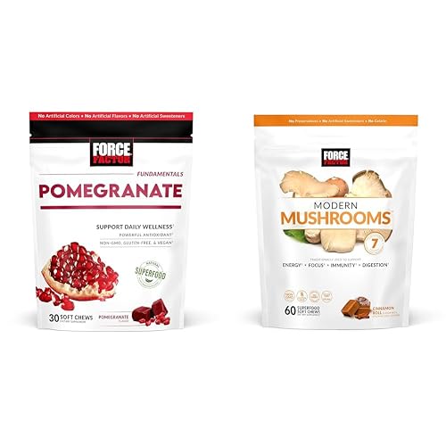 Force Factor Pomegranate Soft Chews for Healthy Aging, Heart Health,