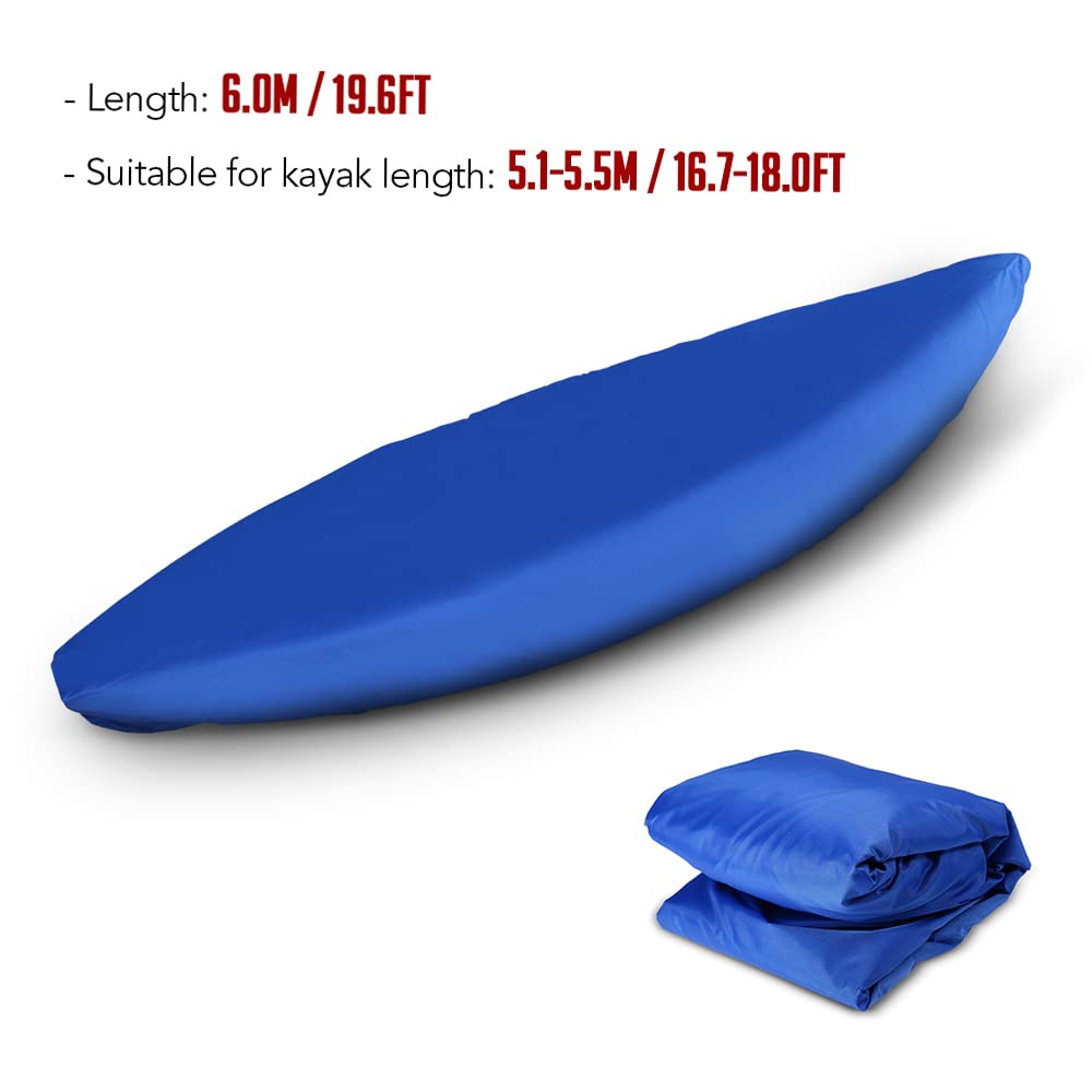 Professionelle Universal Kajak Abdeckung Kanu Boot Wasserdicht UV-beständig Staubspeicherabdeckung Schild,Canoe Storage Cover