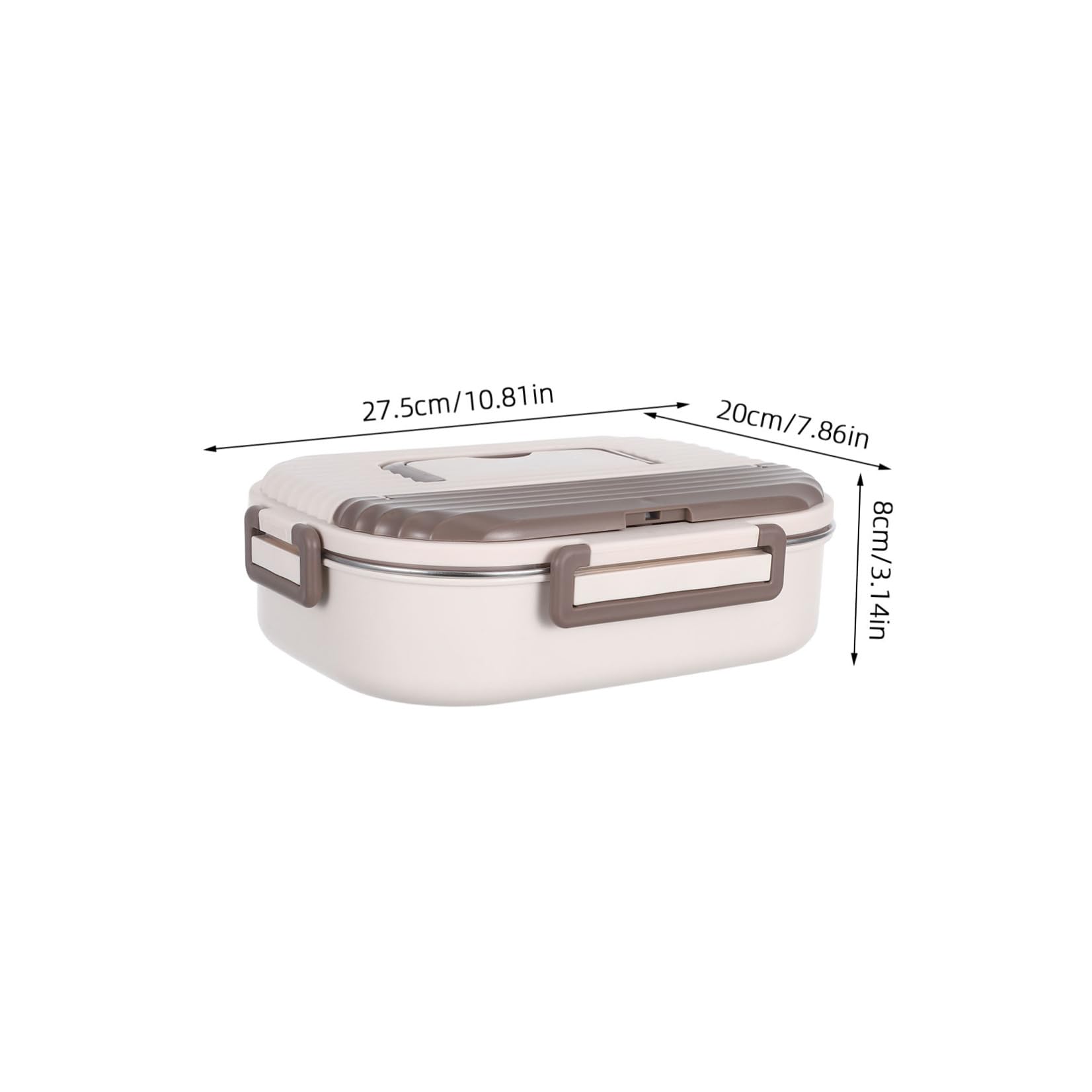 34oz Edelstahl Lunchbox Bento mit Fächern Auslaufsicher zum Aufbewahren von Lebensmitteln für Schule Büro Reisen und Picknicks