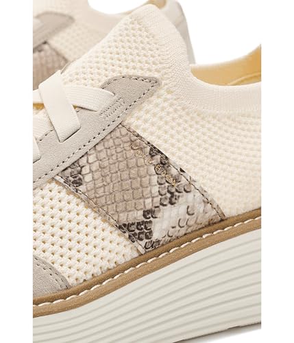 Cole Haan Cole Haan Women's Shoes - OriginalGrand Stitchlite Max Platform Sneaker, Sand Suede/Snake Print, 7-B US