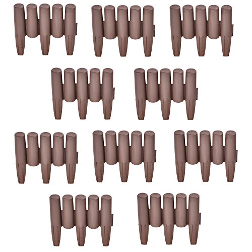 casa.pro 60er Set Palisade 'Espot' Braun Länge 1620cm Beetumrandung...