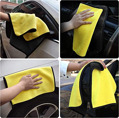 Image of Car Wash Microfiber Towel Auto Detailing Microfibar Cloth Car Cleaning Towel Drying Cloth Car Care Detailing Auto (30 x 60, Pack of 4)
