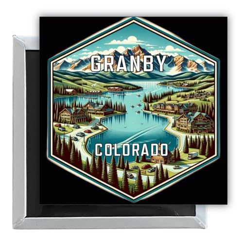 Imán decorativo Granby Colorado 2.5 x 2.5 pulgadas