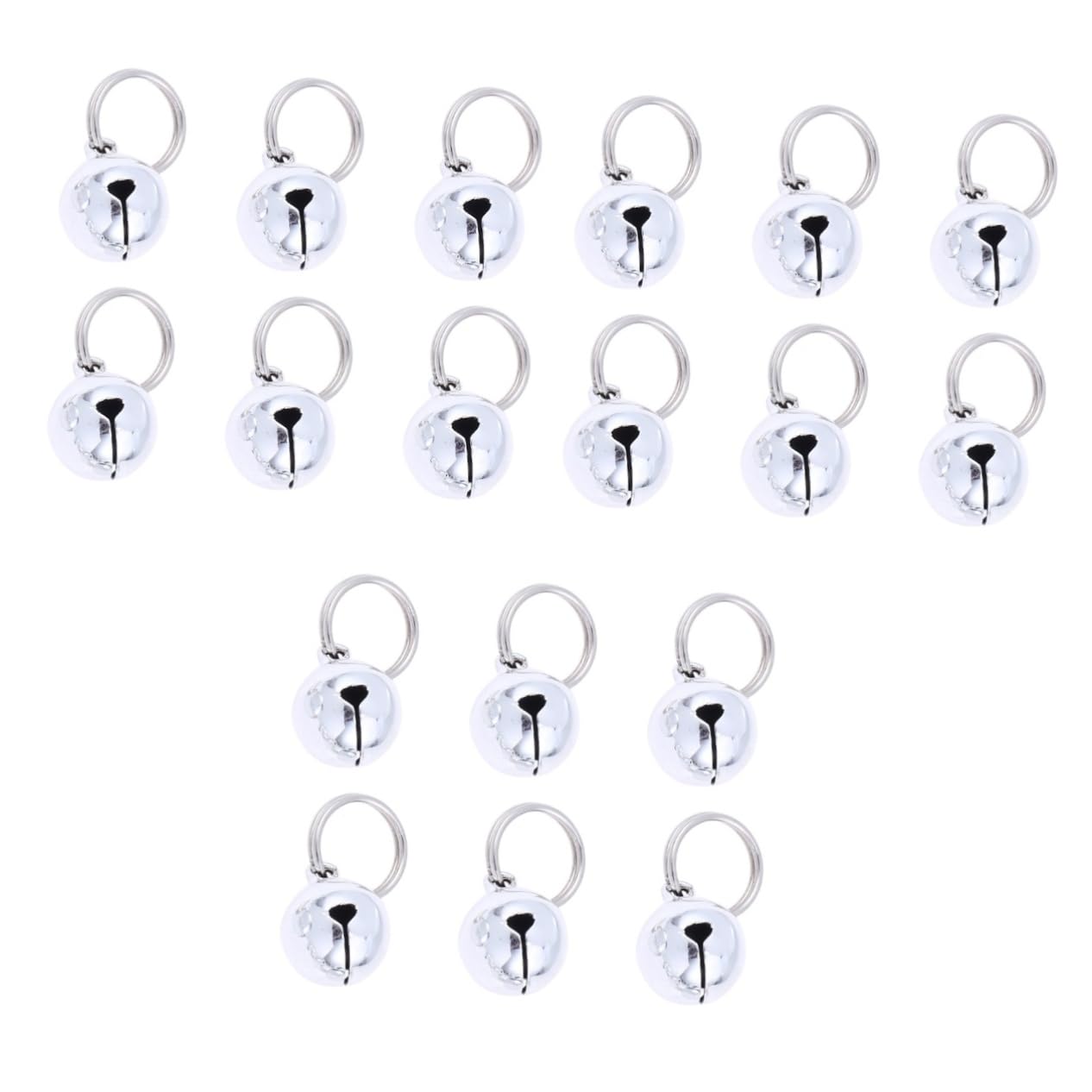 NOLITOY 3sets Pet Collar Pendants Christmas Bells for Cats and Dogs Loud 18mm Metal Pet Accessories 10pcs*3