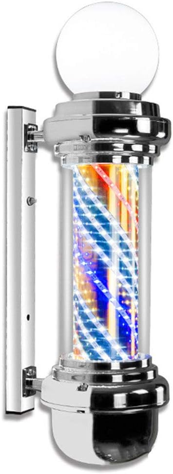 理髪店のポールの回転led照明付きオープンサイン サロンサインライト68cm大きく