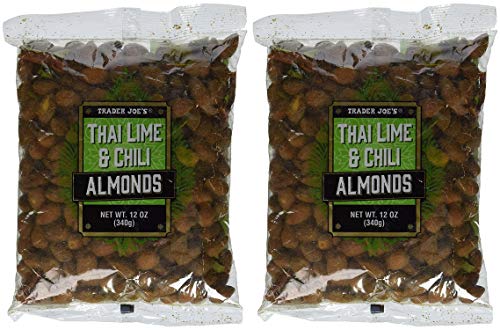 Trader Joe's Thai Lime & Chili Almonds (Pack of 2)