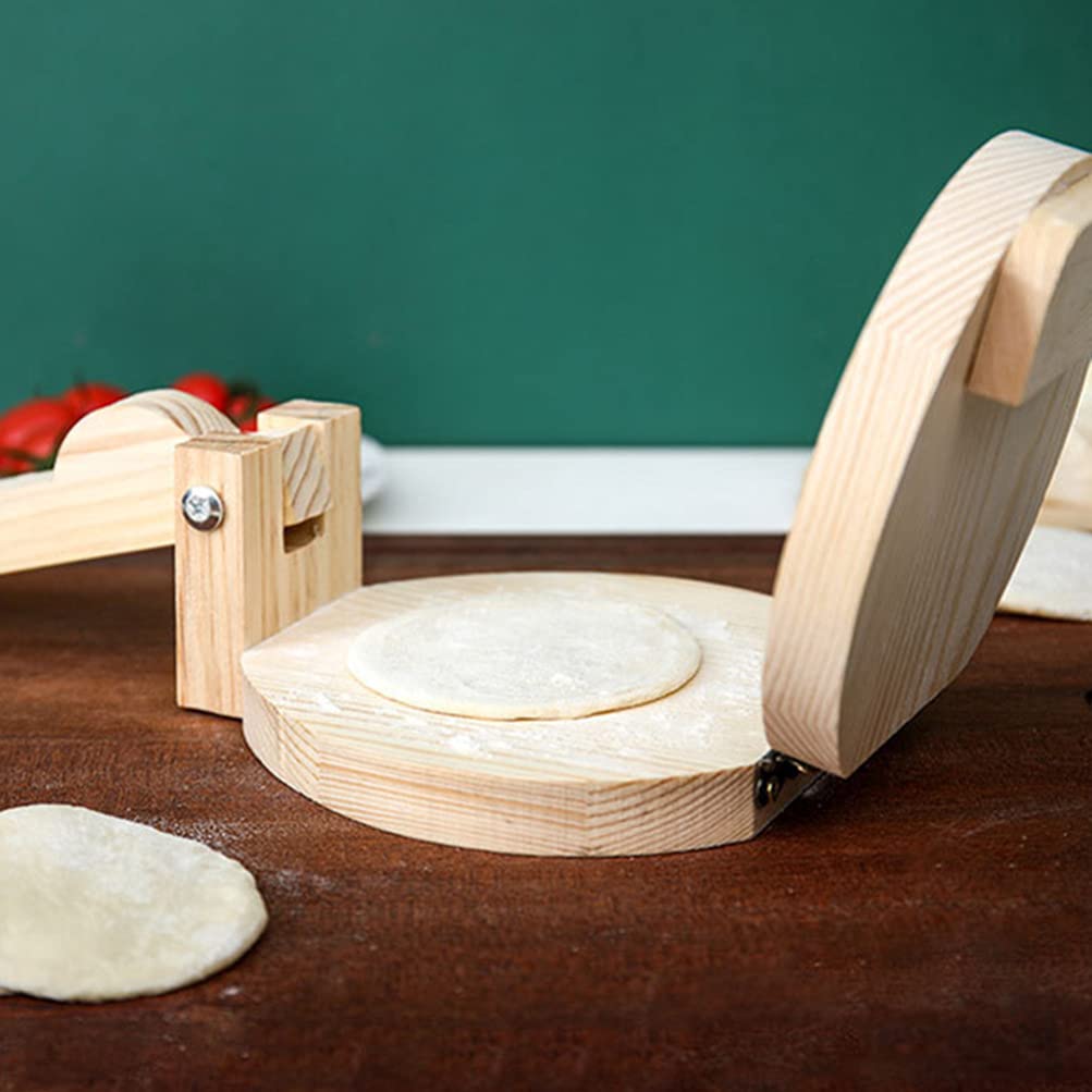 DOITOOL Essential Kitchen Gadget Wooden Dumpling Wrapper Mold for Making Stuffed Dumplings Biscuits