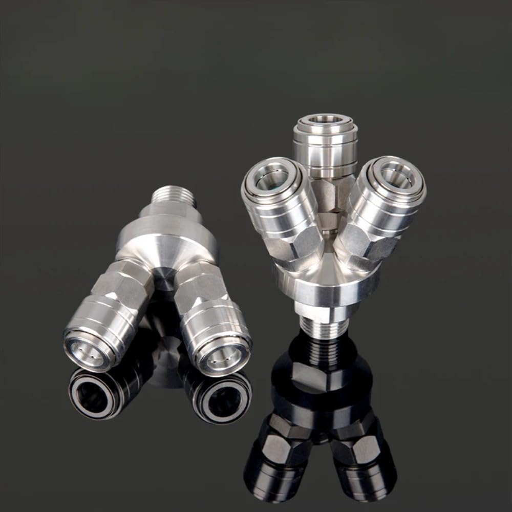Szybkozłączka do węża 1/4" 3/8" 1/2" BSPT męska żeńska 8 10 12 mm Szybkozłączka do węża ze stali nierdzewnej 304 z samoblokującym się szybkozłączem pneumatycznym(Male 2)