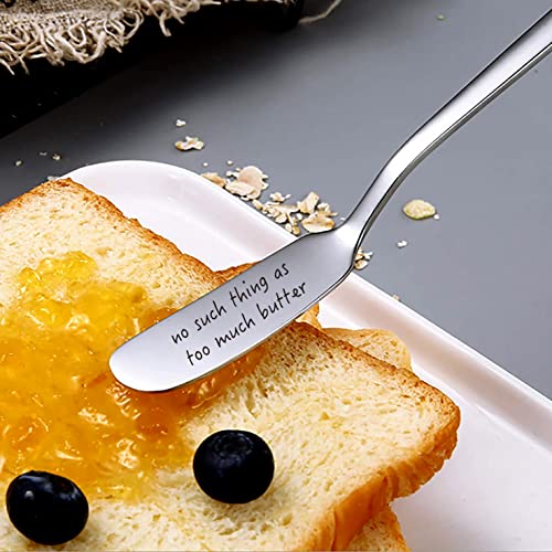 Lruiomve No Such Thing As Too Much Butter Stainless Steel Butter Knife, Butter Spreader For Toast And Bread, Breakfast Spreads, Cheese And Condiments, Gift For Butter Lovers #TOP1