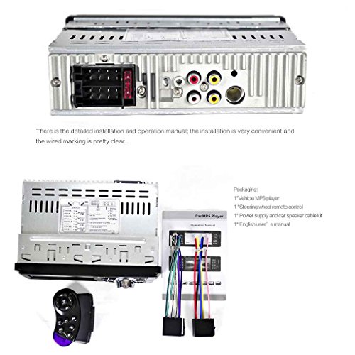 Radio Automotivo Central Multimidia 1 din 4.1 polegadas HD 4 x 60w SD BLUETOOTH USB AUX. 12V 4012B L