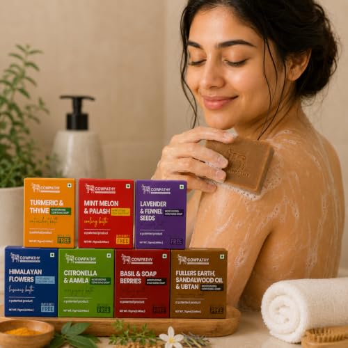 Image of Cow Dung Soap (Patented Soap) | Herbal Handmade Bath Soap | Gentle Cleansing & Refreshing Bath Soap | Daily Skin Care
