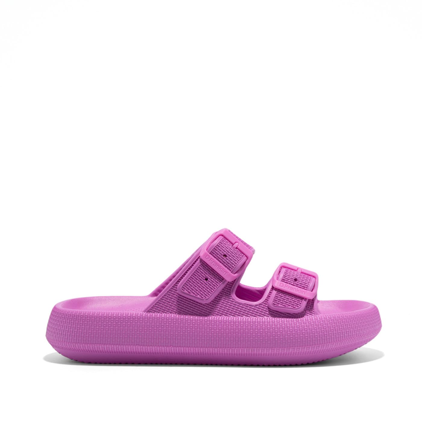 D.Franklin Sandalias Para Mujer – Chanclas Deportivas Planas Con Cierre Adherente, Suela EVA Doble Densidad (Verano)
