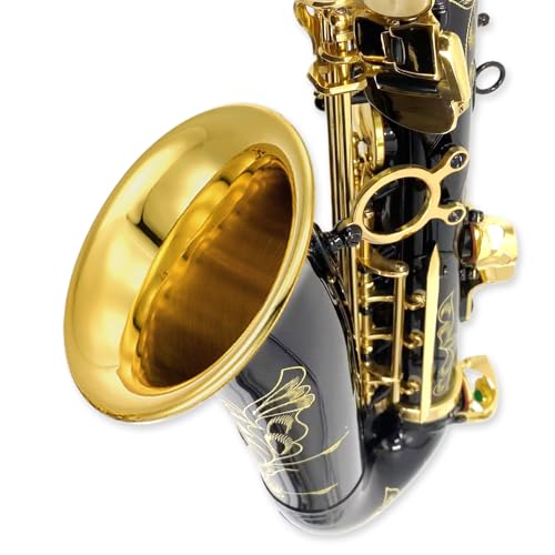 Image of Alto saxophone for beginners adult E Flat Saxophone Beginner Kit with Mouthpiece, Carrying Case, Straps, 10Reeds