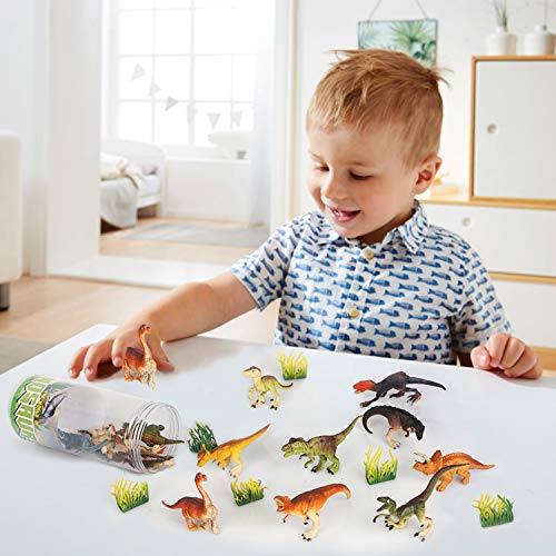 Vanplay 21ST Dinosaurier Spielzeug Kindergeburtstag Deko Dino Set mit Aufbewahrungseimer für Kinder – Bild 8