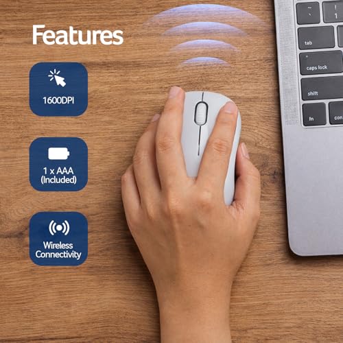 Image of Acer PalmEase Wireless Keyboard & Mouse Combo with Palm Rest | 2.4GHz, 1600 DPI, Co-Pilot Key, Rupee ₹ Symbol | 10m Range, 10M Keystroke Life, Power Saving Mode | Windows & Mac Compatible - White