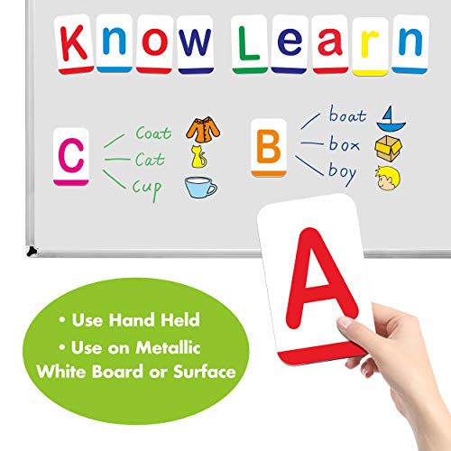 Magnetic Alphabet Abc Flash Cards With Large Uppercase And Lowercase Letters 5.5" X 3.5" (54 Pcs) #TOP4