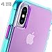 Case-Mate - iPhone XS Max Case - TOUGH - iPhone 6.5 - Turquoise/Purple Neon
