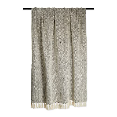 Dii Global, Fields Of Diamond Woven Throw, 50X60, Mineral #TOP1