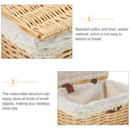 Panier de rangement tissé extra large Alasum boîte coton et lin couvercle pour vêtements