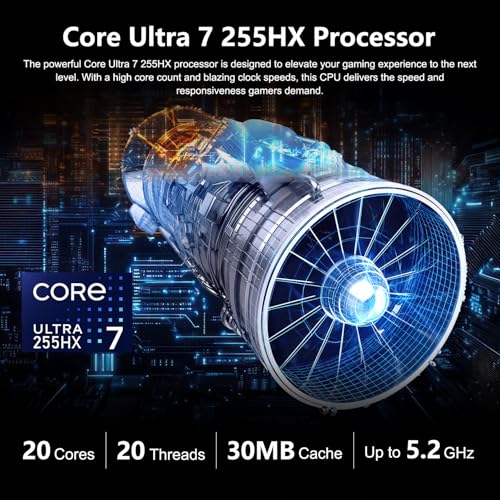 Image of PCONLINE msi Vector 16 5070 Ti Gaming AI Laptop, Intel Core Ultra 7 255HX, Geforce RTX 5070Ti, 16 inch FHD+ IPS-Level, 16GB DDR5, 1TB SSD, 24 Zone RGB Keyboard, HDMI, Copilot, IR Camera, Win 11 Home