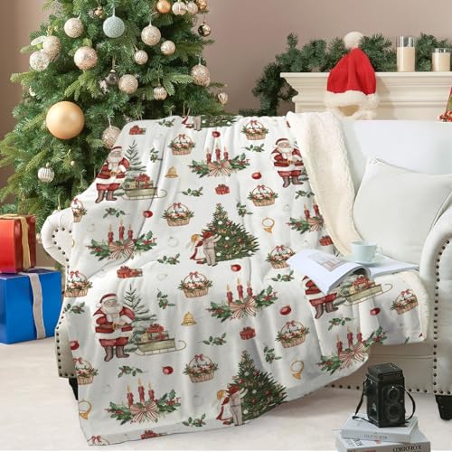WONGS BEDDING Kuscheldecke 150x200 Weihnachts Weihnachten Sherpa...