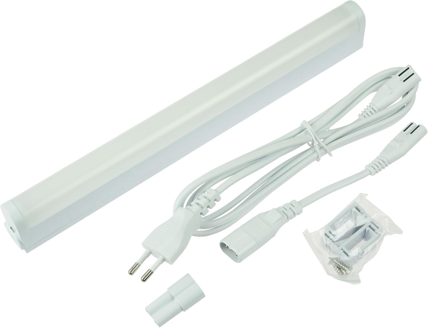 Rolux LED Unterbauleuchte 22W, 1438mm, 3-in-1 Lichtfarbe 3000K/4000K/6500K, 3-Stufen dimmbar, inkl. Netzstecker, erweiterbar