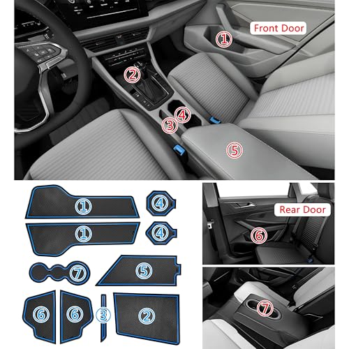 Protector para Portavasos Volkswagen Jetta 10 Piezas Azul miniatura 5