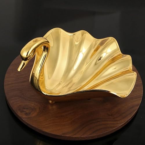 Miniatura 4 de Bandeja de café dorada para decoración de escritorio, bandejas de joyería, bandejas para comida, bandeja de escritorio, bandeja decorativa para