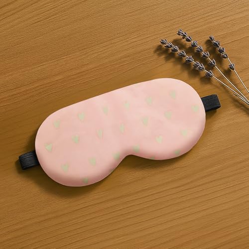 Image of Jenna Eye Mask For Dark Circles, Cooling Eyes, Pain Relief, Redness, Eye Cooling Gel Pad Stretchable For Eye Relaxing, Sleeping Mask (Velvett Heart Pink)