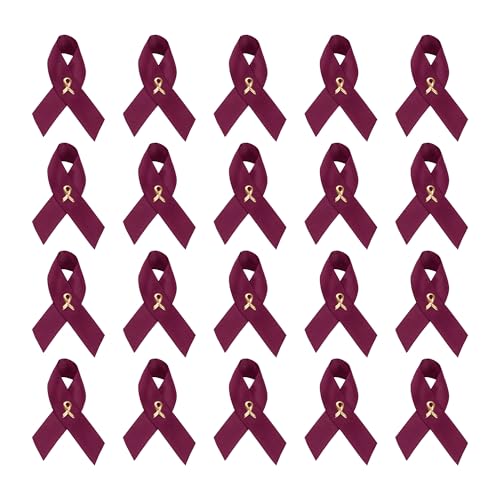 Image of 1 /2 /5 /10 /25 /50 /100pcs Satin Awareness Ribbon Pins (Pick your color), for Cancer & Disease Awareness, Bulk Quantities for Fundraising, Events, Gift Giving