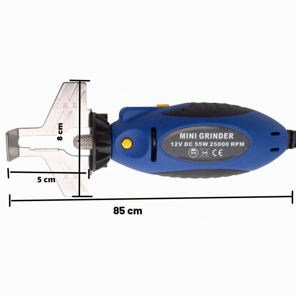 Riloer Afilador de motosierra de 12V y 55W, Lima eléctrica para motosierra Pro Tools Universal