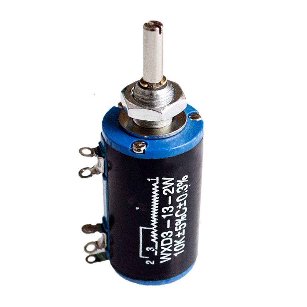 Hailege 5 szt. WXD3-13-2W 10K Ohm Multi-Turn Wirewound Potencjometr 10K Ohm
