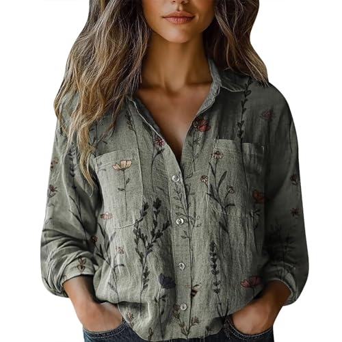 Chemises d'été en lin et coton premium à col surdimensionné et coupe ample tendance