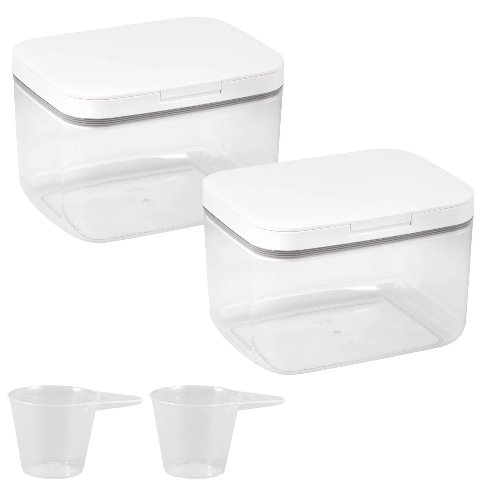 Zgcrumphant Style 2 Laundry Pods Container Laundry Pod Storage Container Pop-Up Bathroom Washing Powder Clear Box With Lid Bathroom(Style 2)