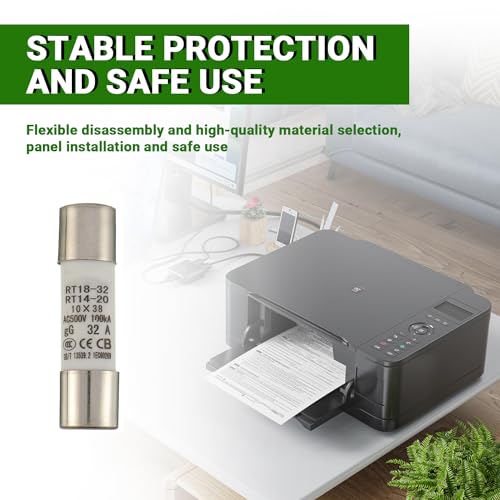 Miniatura 6 de Sigandg 32a 500v Fusible De Tubo Cerámico Rt18-32 10x38mm Fusibles Cilíndricos De Alta Tensión Paquete De 10