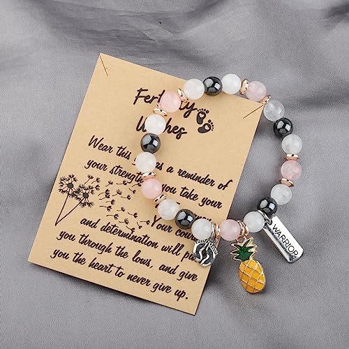 WSNANG IVF Warrior Pineapple Gift Fertility Wish Bracelet - Infertility Warrior Jewelry for Mom3