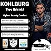 KOHLBURG Security Chain Lock Sold Secure Gold - 4ft / 125cm Extra-Long Bicycle Lock - high Security Standard - Heavy Duty Lock 0.33" Strong - Secure Bike Chain Lock for e-Bike Bicycle Motorbike