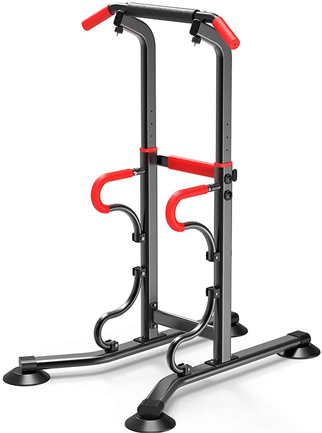HTTGDGDH Gym Strength Exercise Power Tower Adjustable Pull Up Dip Station Squat Rack Stand Barbell Rack Dip Station Power Cages For Full Body Workout Exercise Gym,