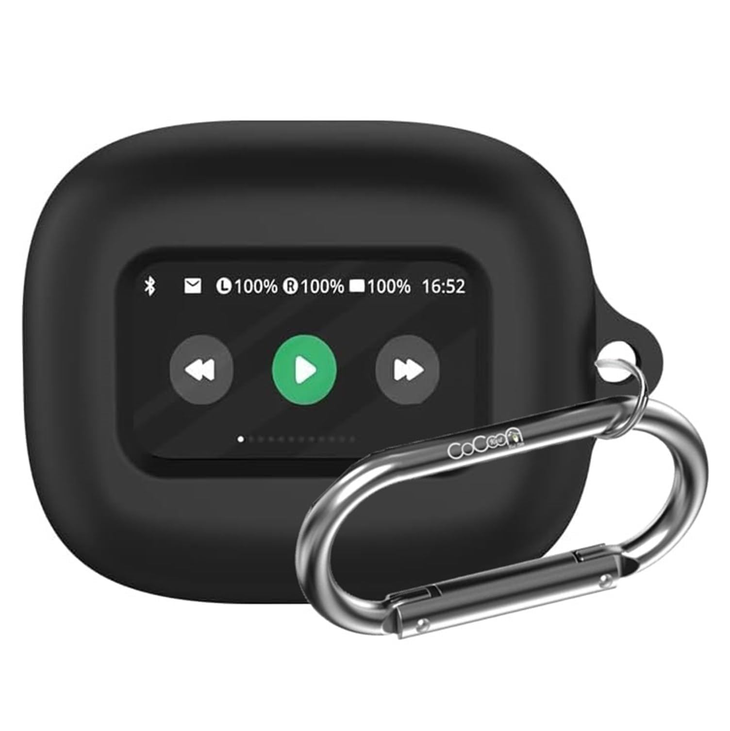 Soft Silicone Case Cover for JBLL Beam 3 | Live Flex 3 | Live Buds 3 (Black)