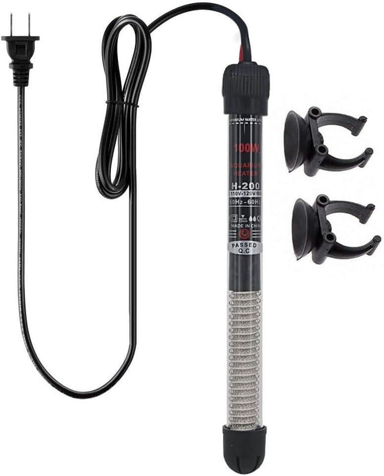 50W Aquarium Heater Submersible Fish Tank Water Heater Thermostat