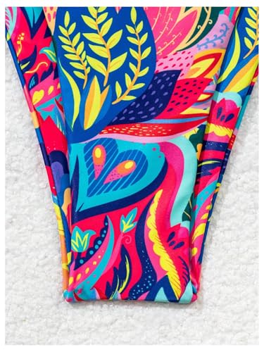 Women's Two Piece Boho Graphic String Bikini Sets Graphic Halter Neck Bathing Suit Tie Side Swimsuit4