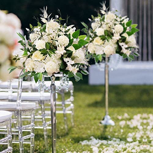 Fleurs centres de table de mariage durables pour éviter les fleurs fanées