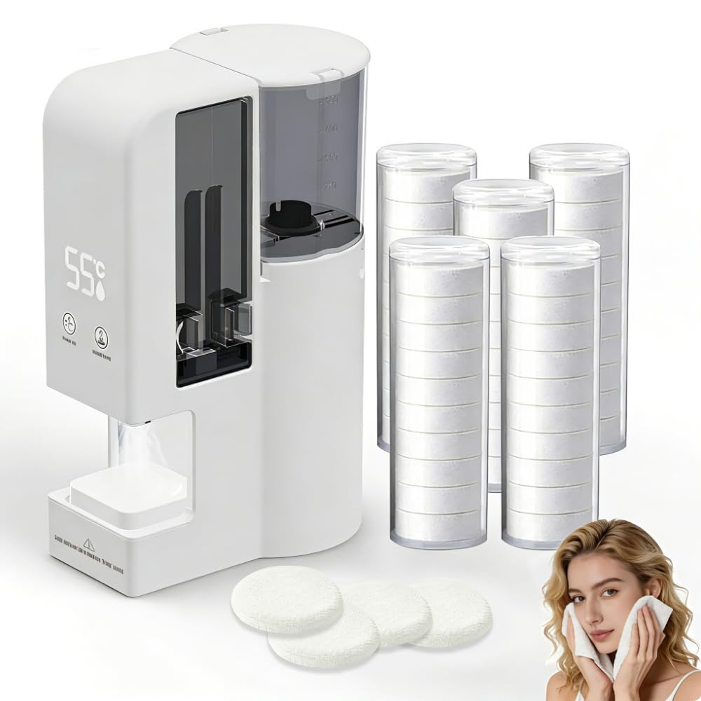 Photo 1 of Disposable Spa hot Towel Warmer hot Towel Dispenser Towel Heater Machine Towel Refills ASIN B0H1VJ4DHG (hot Towel Machine+100PCS Towels)