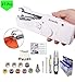 Produktbild Aoweika Handnähmaschine, Mini Handheld Nähmaschine 27 Pcs Tragbar Elektrische Handnähmaschine Schneller Handlicher Stich für Stoff Kleidung Kindertuch (Heim/Reisenutzung)